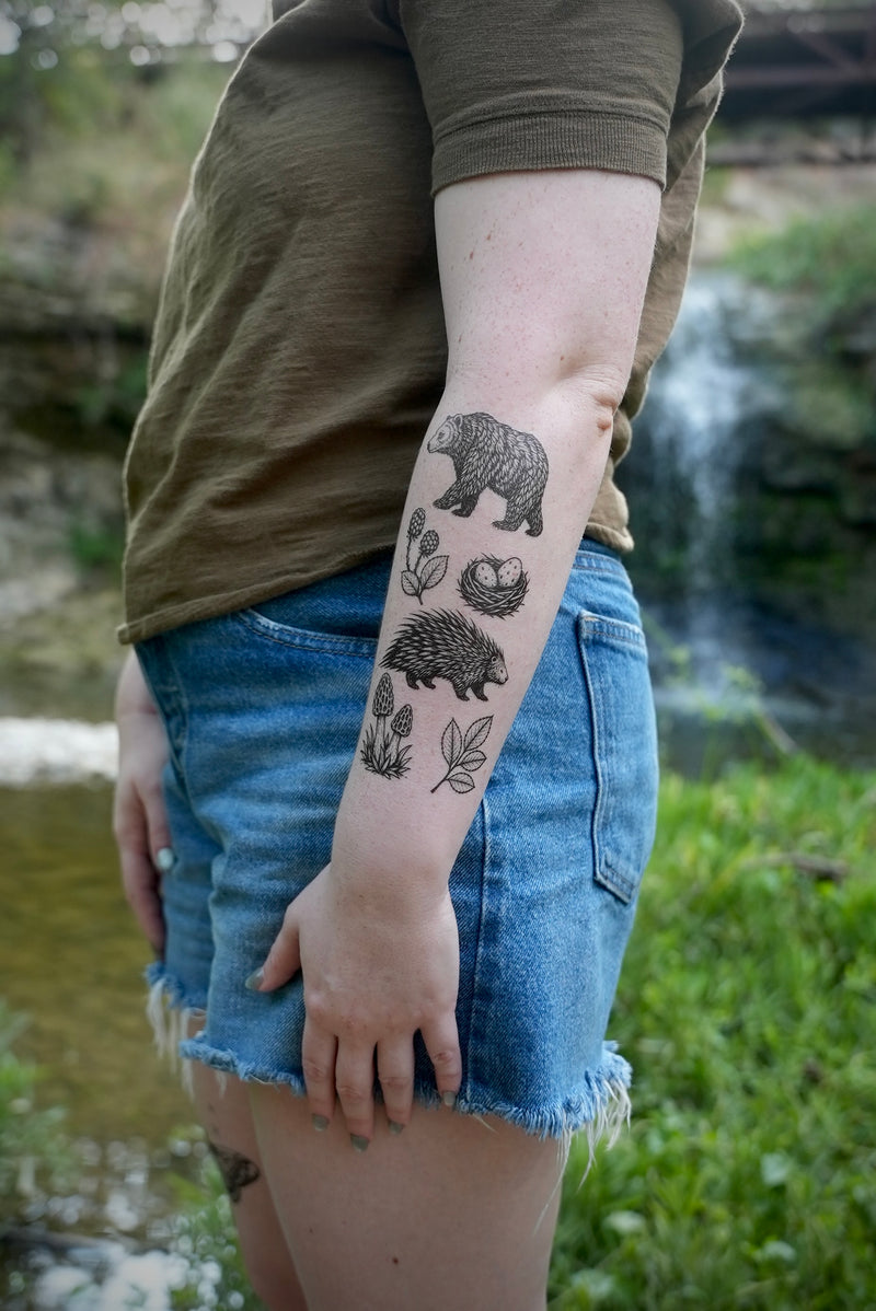 Forest Forage Temporary Tattoo