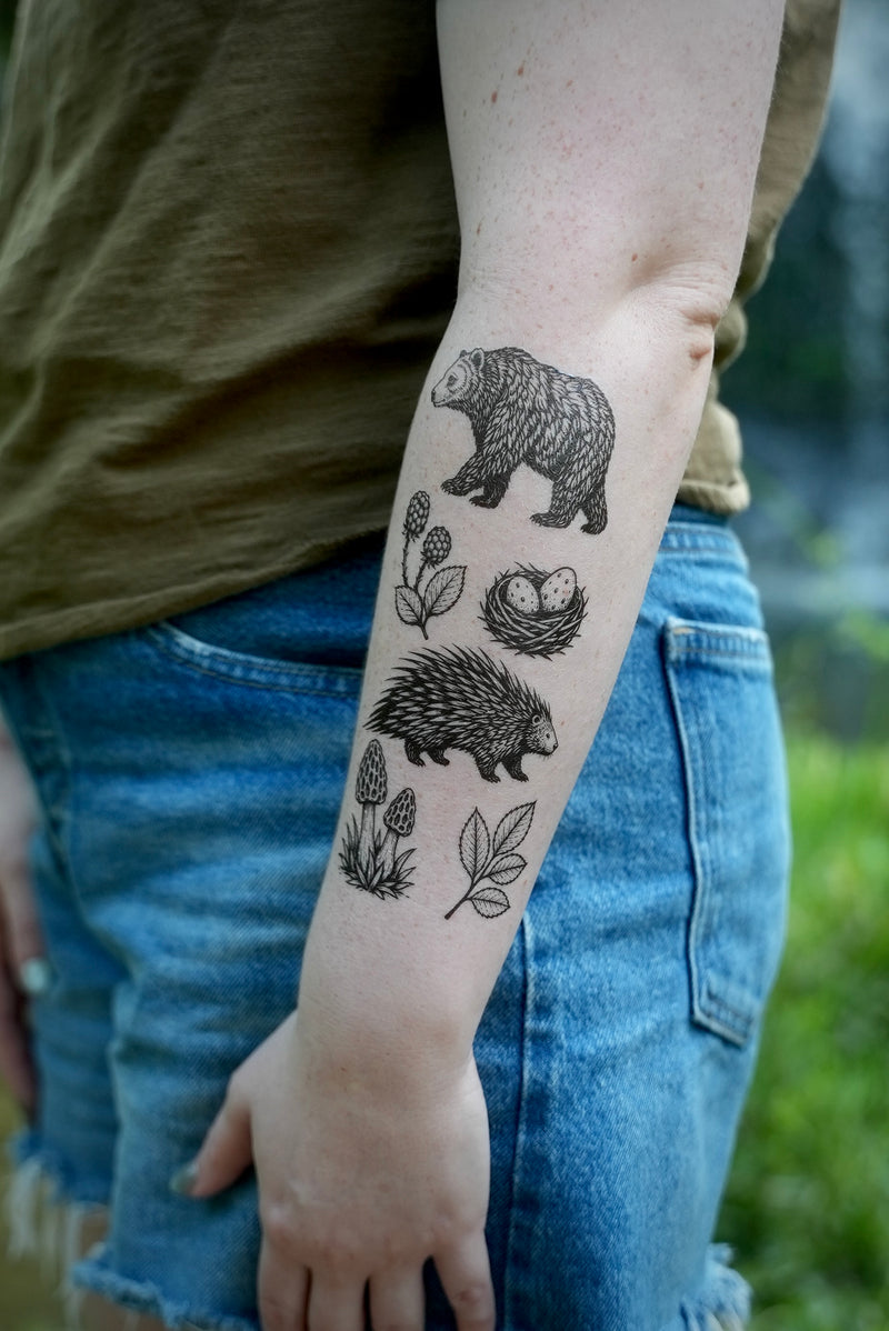 Forest Forage Temporary Tattoo