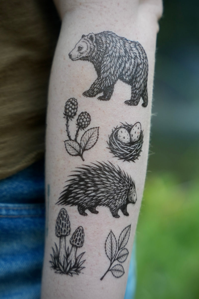Forest Forage Temporary Tattoo