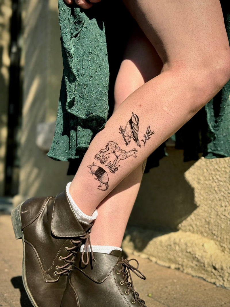 Hill Country Wildlife Temporary Tattoo