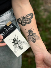Big Bee Temporary Tattoo