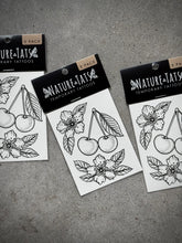 Cherry Flower Temporary Tattoo