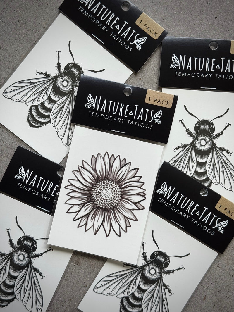 Sunflower Temporary Tattoo