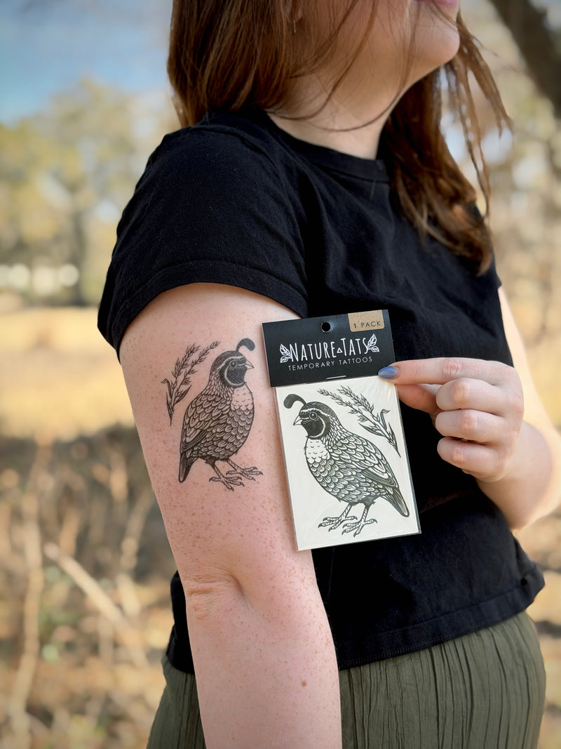 Quail Temporary Tattoo