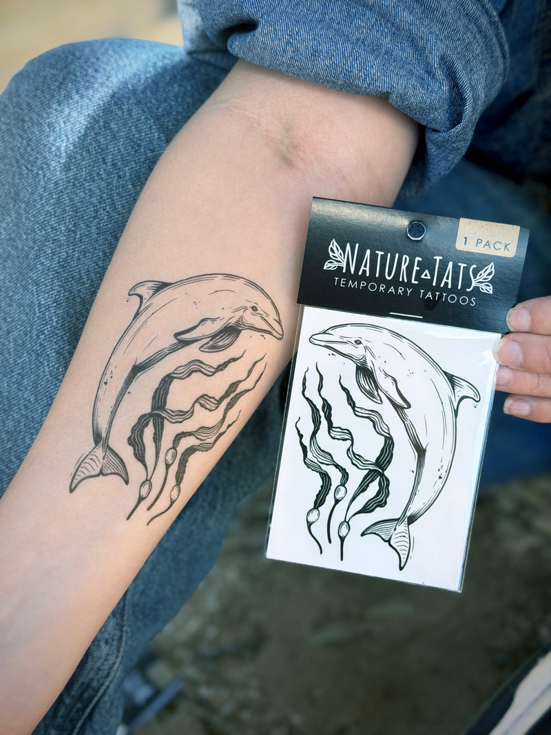 Dolphin Temporary Tattoo