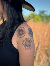 Sunflower Temporary Tattoo