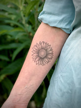 Sunflower Temporary Tattoo