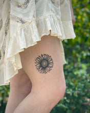Sunflower Temporary Tattoo