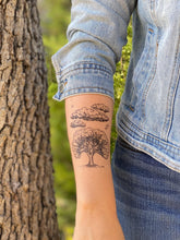 Live Oak Sky Temporary Tattoo, Oak Tree, Clouds, Nature Tattoo, Storm Cloud, Big Tree Roots