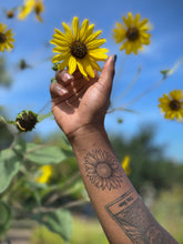 Sunflower Temporary Tattoo