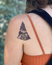 Mountain Camping Temporary Tattoo