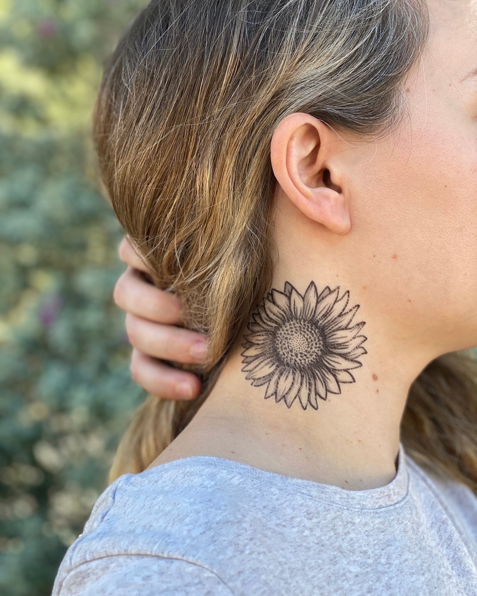 Sunflower Temporary Tattoo NatureTats