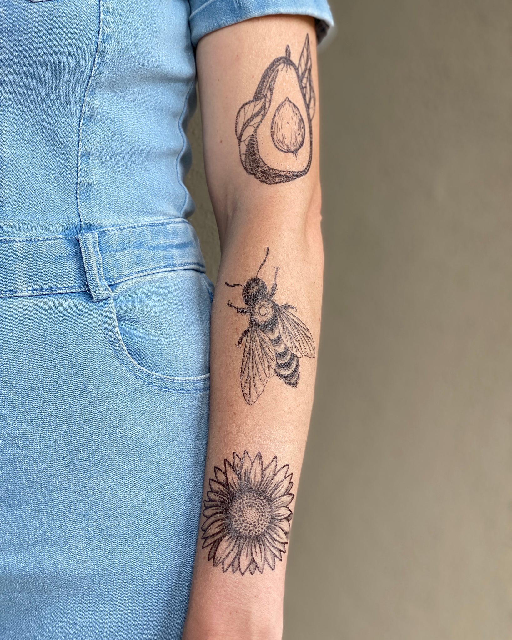 Sunflower Temporary Tattoo NatureTats