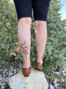 Garden Snake Temporary Tattoo, Garter Snake, Original Hand-Drawn Designs, Springtime Snake Tattoo, Snake Art, Fake Tattoo
