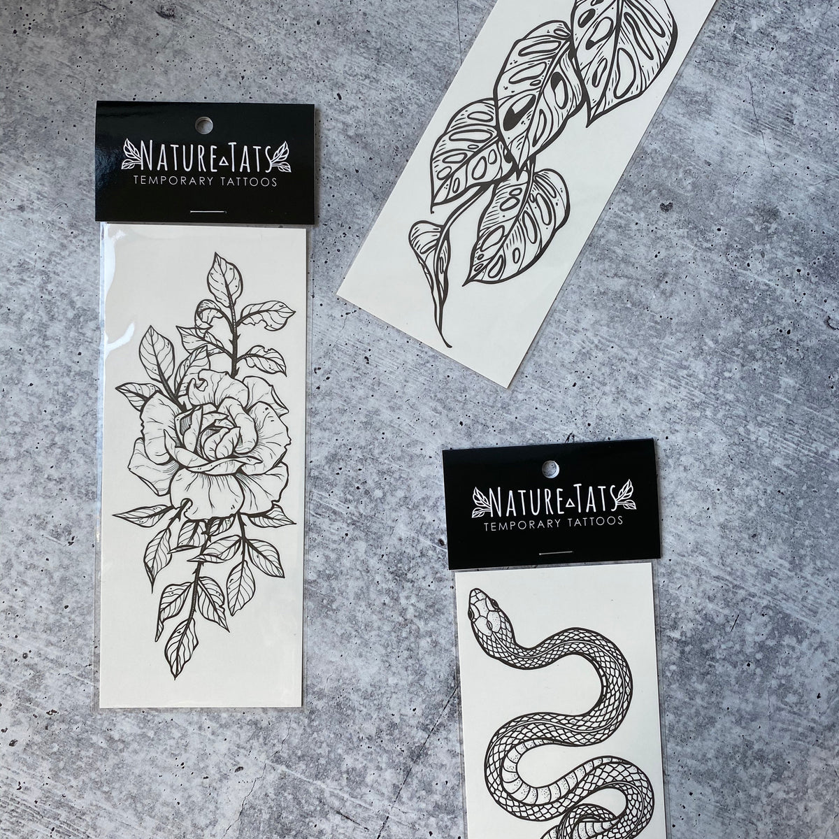 monstera adansonii tattoo Monstera Vine Temporary Tattoo – Tropical Houseplant – NatureTats