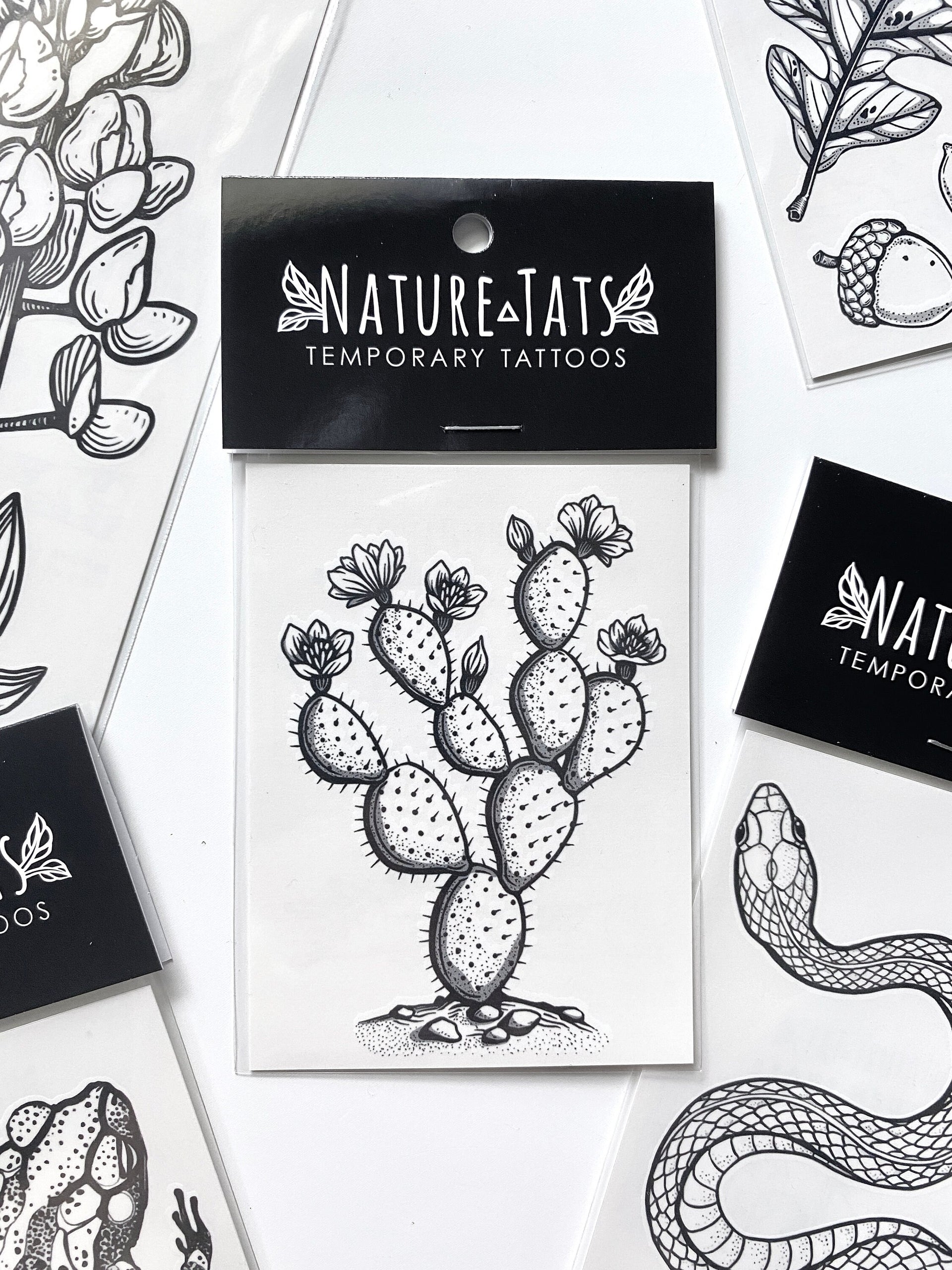Prickly Pear Temporary Tattoo  Desert Botanical  NatureTats